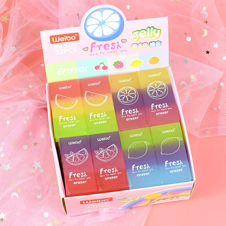 32pcs Pack Cute Cartoon Eraser And Reward Student Jelly Eraser ...