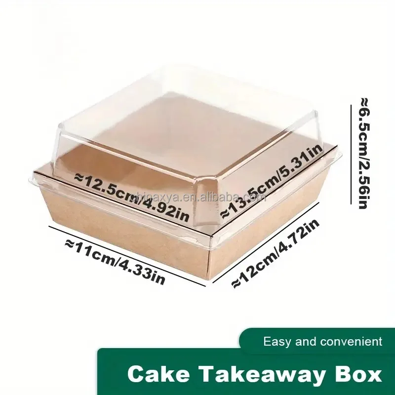 Custom White Pastry Bakery Packaging Paper Boxes For Dessert Transparent Cake Sandwich Cookie Box With Clear PVC Window Lid factory