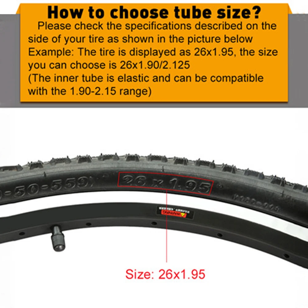 Sy115 2024 New Vgood Bicycle Inner Tube Mountain Bike Inner Tube 121416182022242627.529