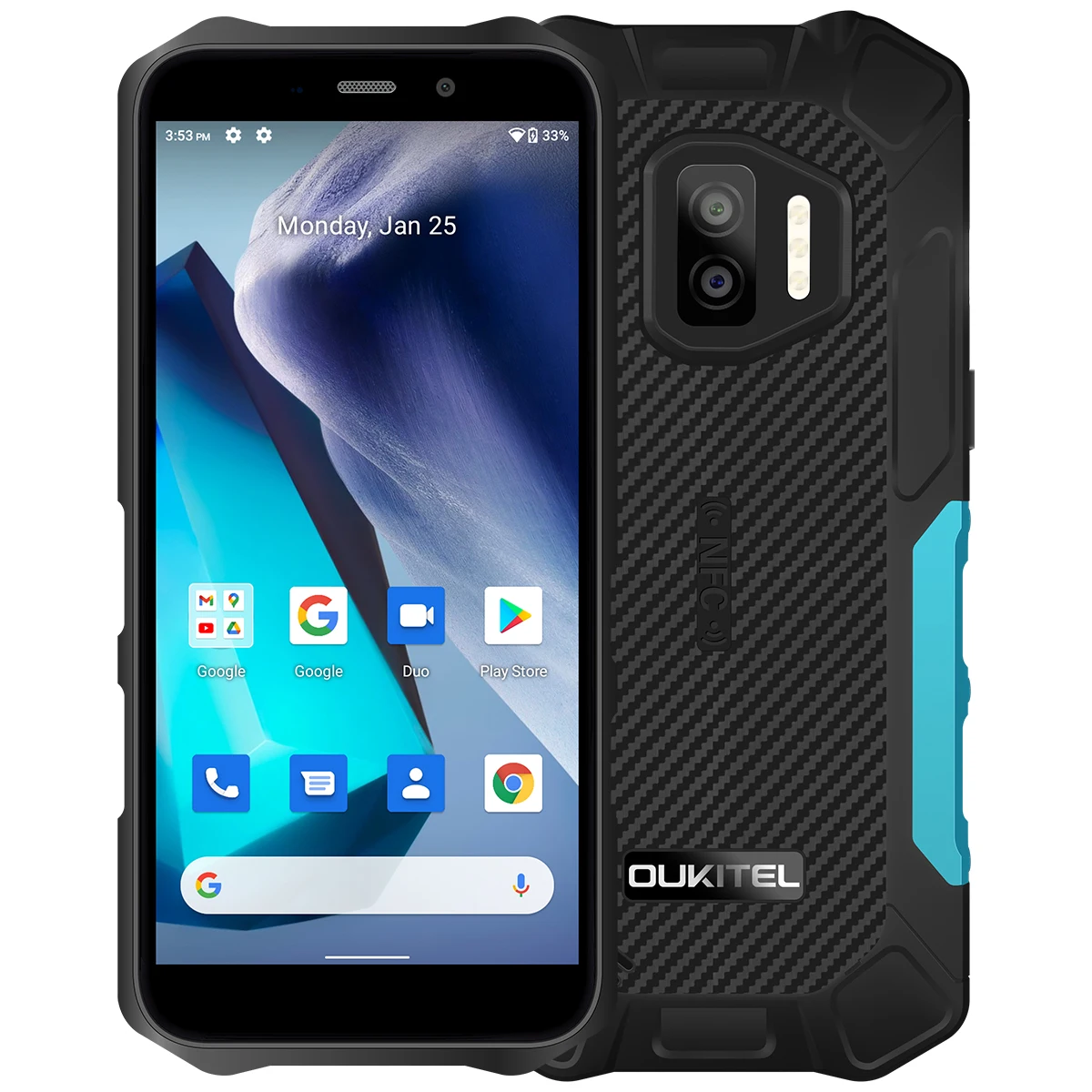 OUKITEL WP12 Pro Smartphone Robuste 64 Go 5.5“ IP68 Etanche Téléphones  portables 13MP Double SIM 4G NFC GPS - Noir - Cdiscount Téléphonie