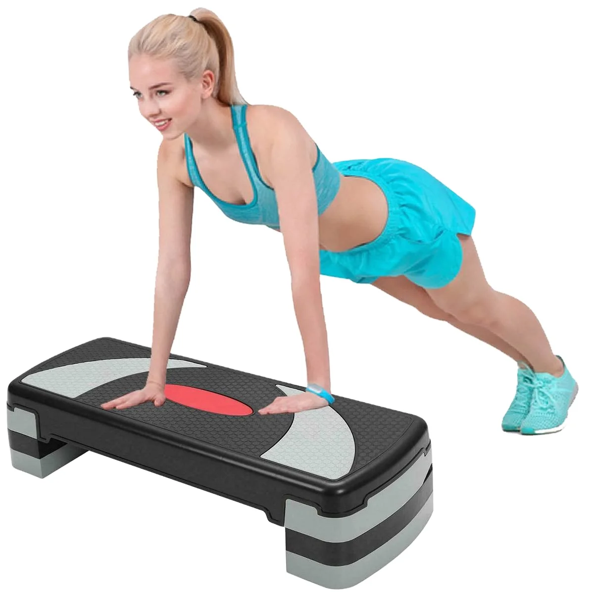Регулируемые ПВХ и abs Аэробные Шаговые платформы/пользовательские Аэробные Шаговые доски для тренажерного зала и фитнеса