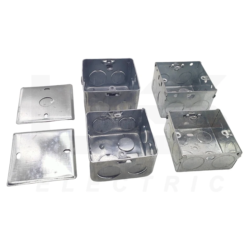 MK Box 3x3 No Punch 866ZIC Flush 1 Gang 1.0mm Galvanized Steel