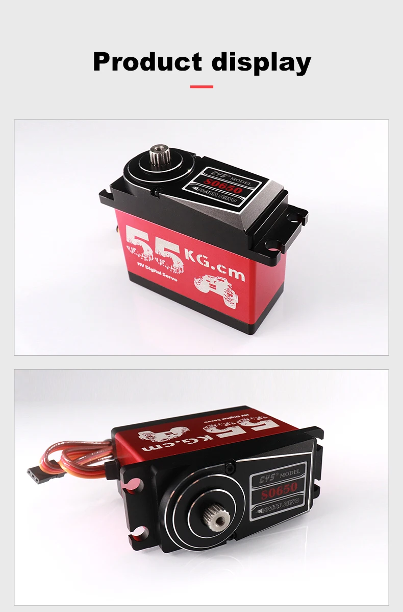 Cyss0650a 60kg Full Metal Case High Torque Steel Gear Digital