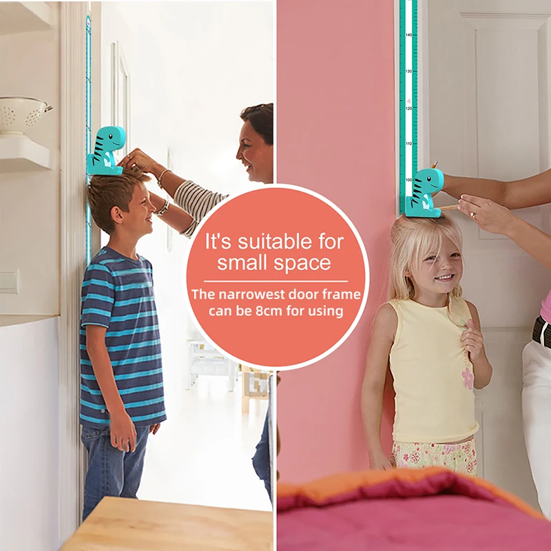 Настенные декоративные 3D наклейки с животными, магнитная линейка для измерения высоты, Экологичная самоклеящаяся Таблица роста ребенка