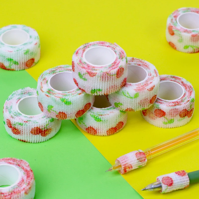 Оптовая продажа однотонная Нетканая самоклеящаяся спортивная повязка на палец бандаж