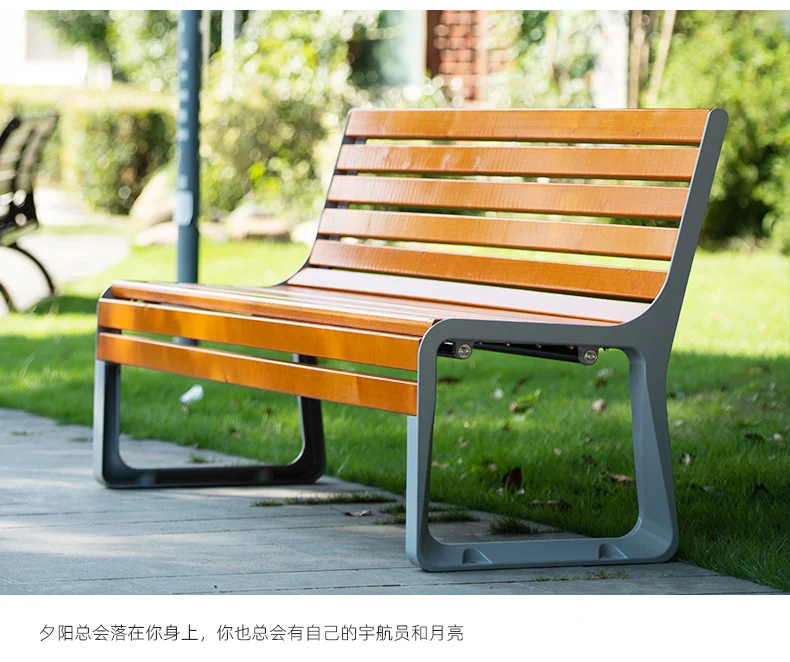 Factory customized modern outdoor bench wooden garden bench Garden Bench For Outdoor details