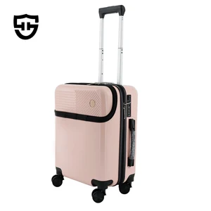 Factory Wholesale Suitcase Business Travel Front Opening Luggage Customizable Carry-On Suitcase TSA Lock Travel for Outdoors
