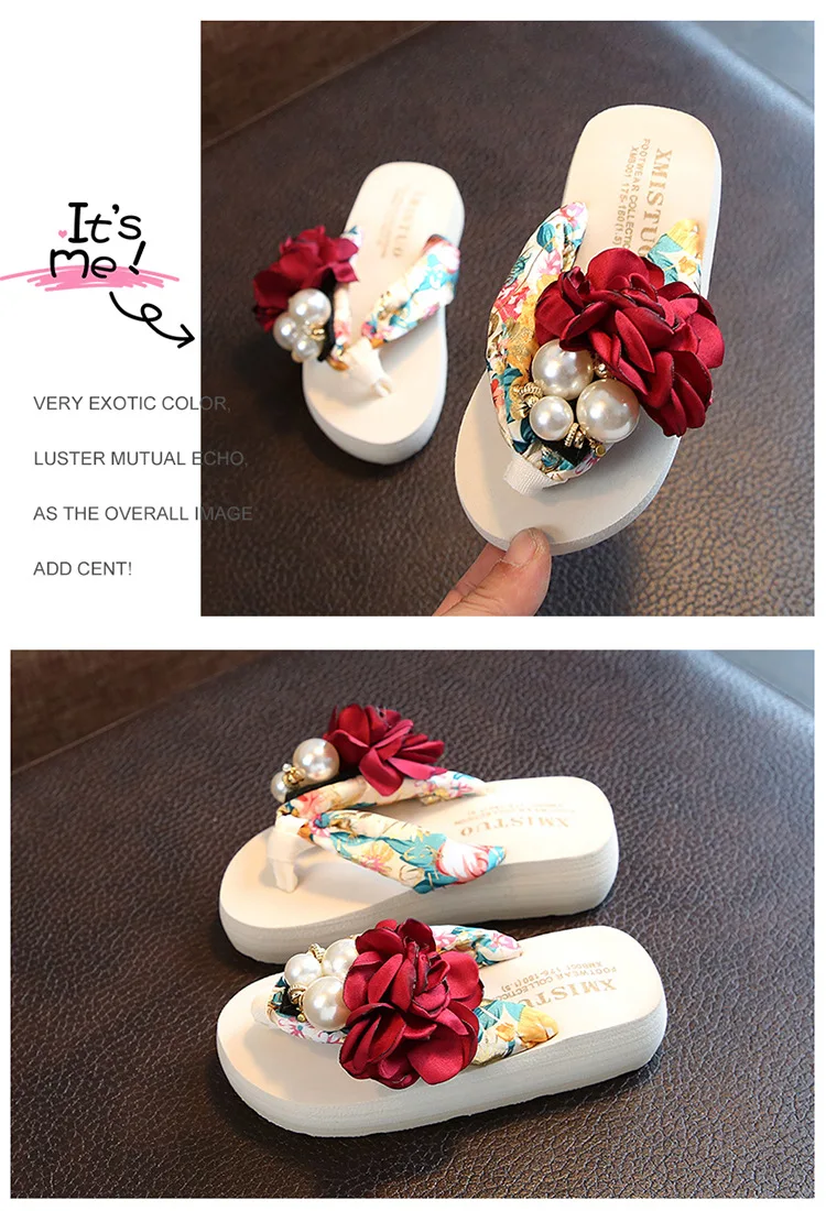 WpBenf Flower Popular Flip Flops Slippers For Boys And Girls Indoor Outdoor Home Sandals Shoes 