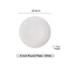 8'' Round White