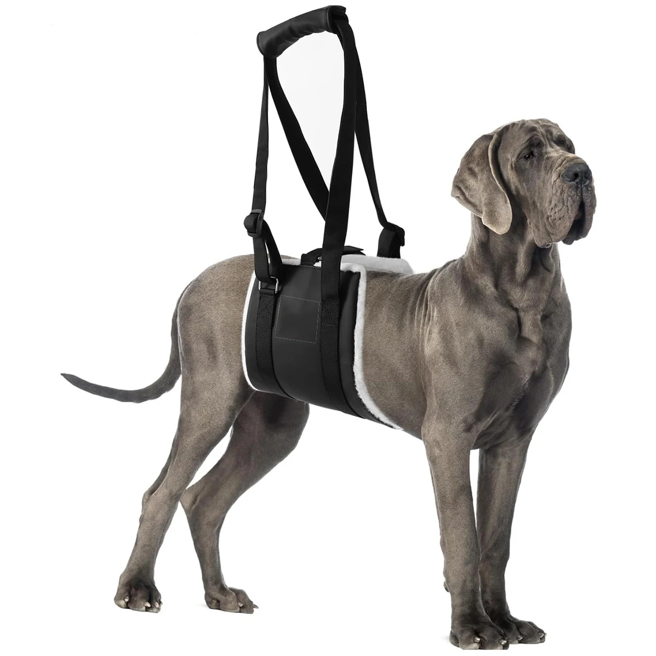 Extra Fleece And Thickened Dog Leg Walking Assistance Strap To Protect Dogs When Hind Legs Injured