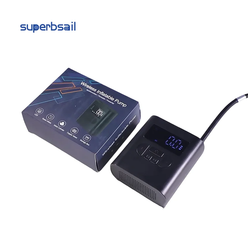 Superbsail Mini Car Air Compressor 150PSI Portable Car Tire Inflator Smart Digital Inflatable Pump For Car Bicycle Boat Air Pump supplier