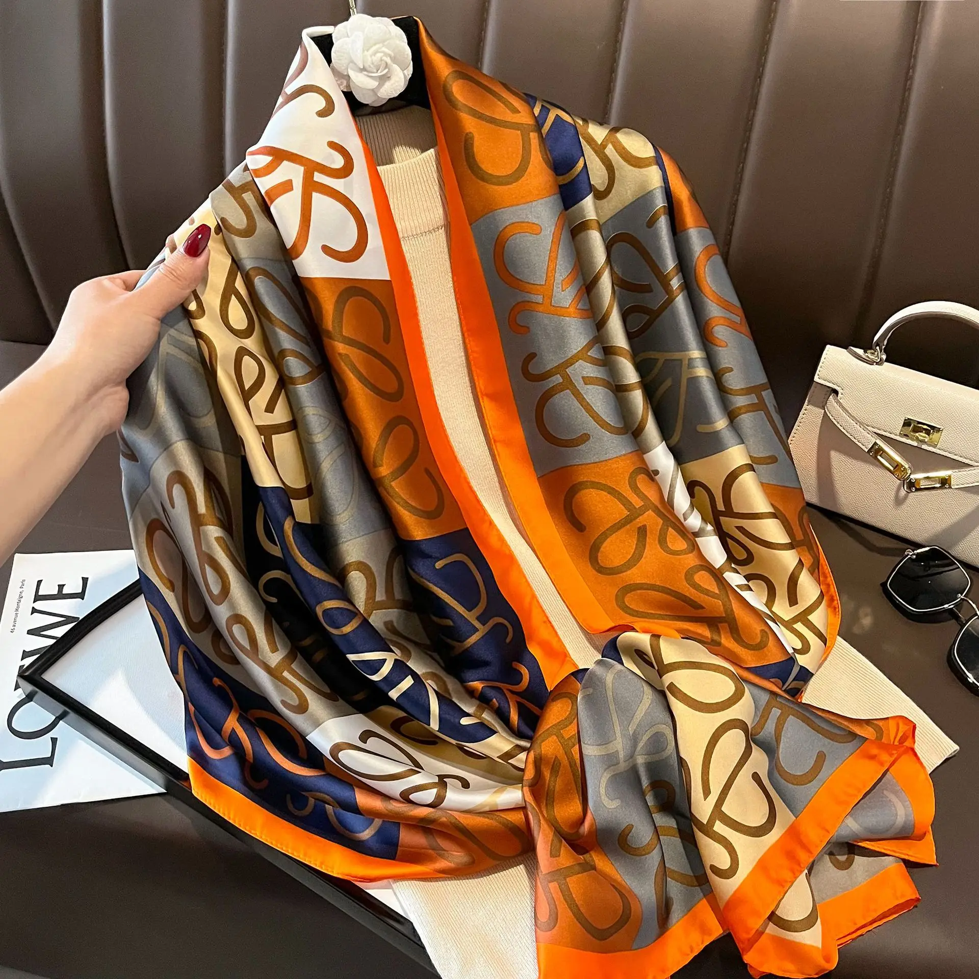 Luxury Brand Silk Scarves for Women - Elegant & Versatile