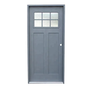 Fangda craftsman style trim interior window fiberglass composite doors
