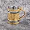 121 wooden barrel beer mug