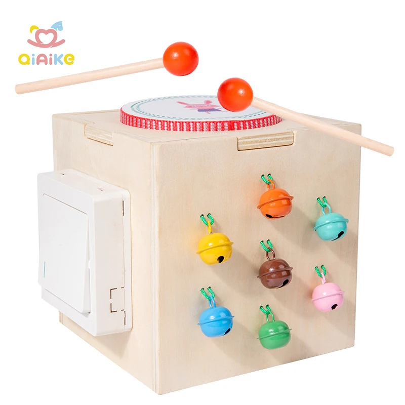 Piano en bois multifonction Montessori pour enfants, jouet éducatif, boîte à musique pour bébé avec fonctions d'apprentissage précoce