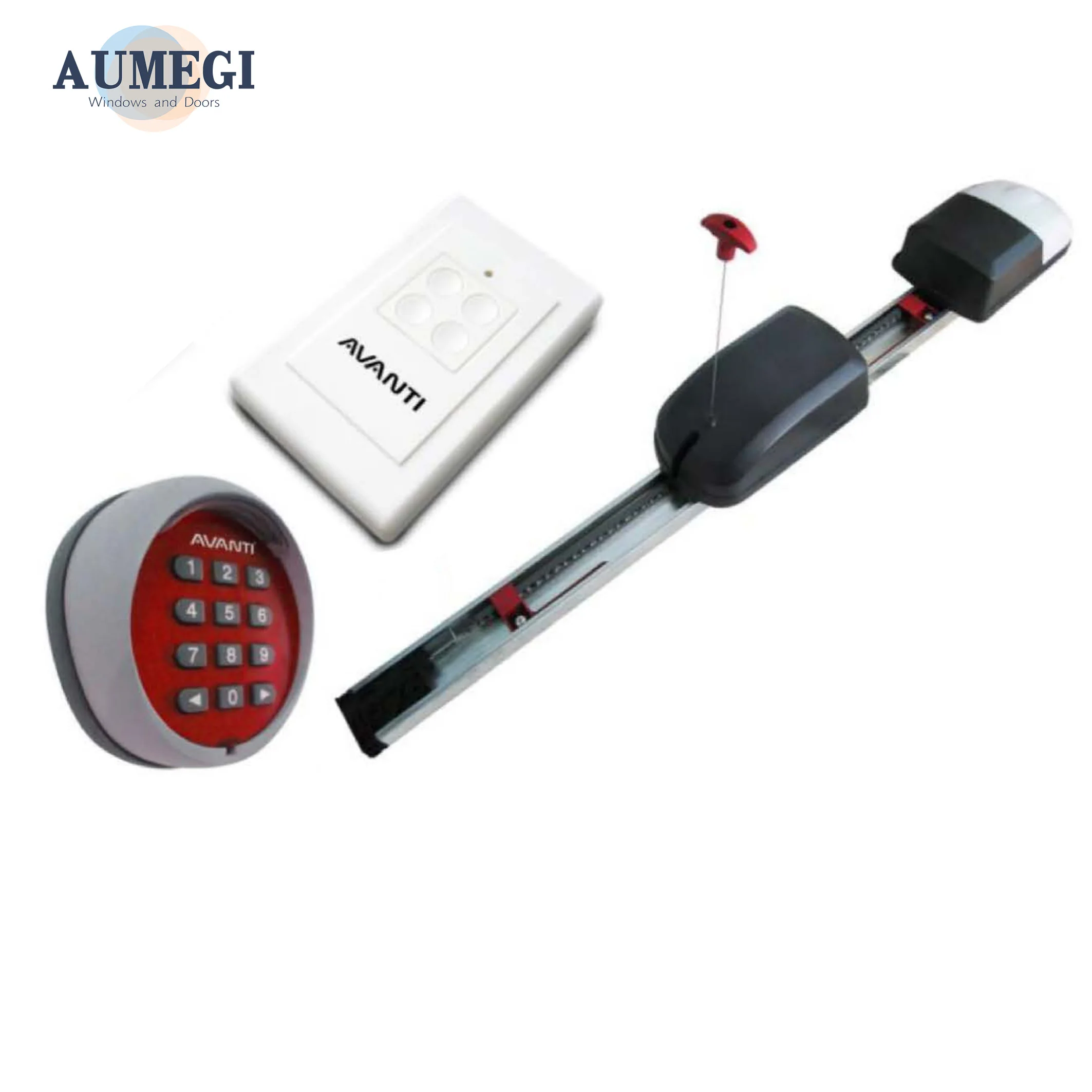 Aumegi Sound Insulation Door Slide Garag Full View Glass Garage Door Sectional Frameless Aluminum  Automatic Garage Door