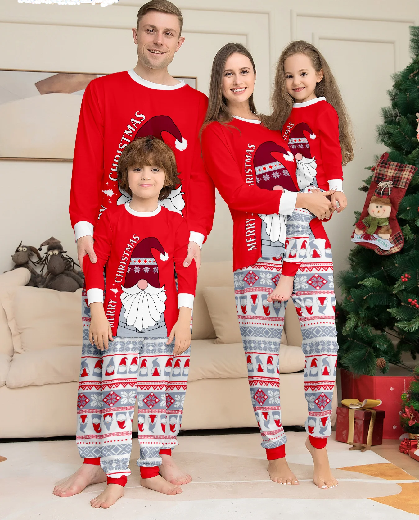 white christmas dresses Bailey Boys Girls Laurel Wreath Embroidery Christmas Dress 8 main image 1