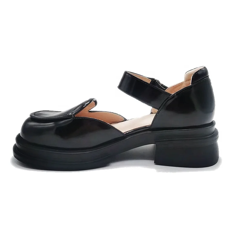 Sandalias de cuero italiano para mujer con logotipo personalizado