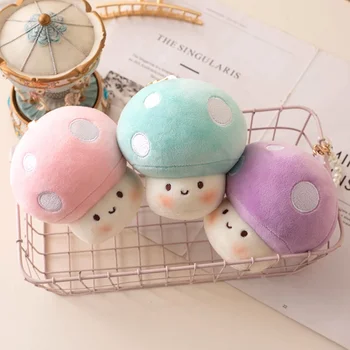Peluche Champignon Mignon – Coussin D’appui Lombaire Ou Jouet Doux, Plusieurs Tailles (20 à 40 Cm), Remplissage Coton