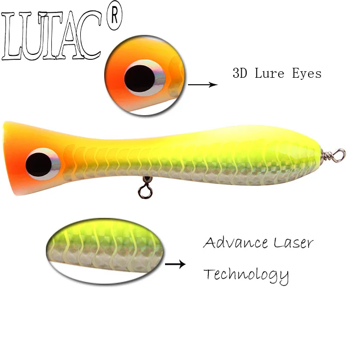 LUTAC 200mm 120g 3D Eyes Top