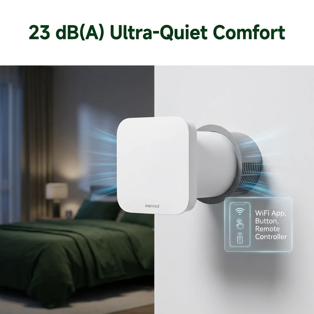Single Room Hrv Ventilator, Wall, 110V-240V-50-60Hz - detail 4
