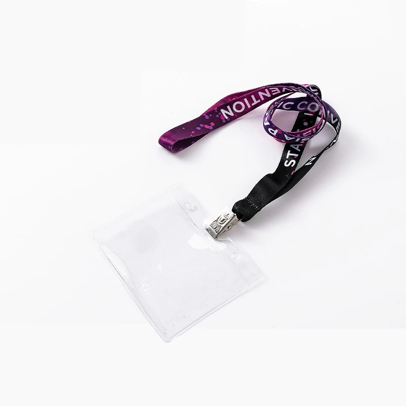 Lanyards with logo Custom Sublimation Polyester Credential Holder ID Card Holder Lanyard