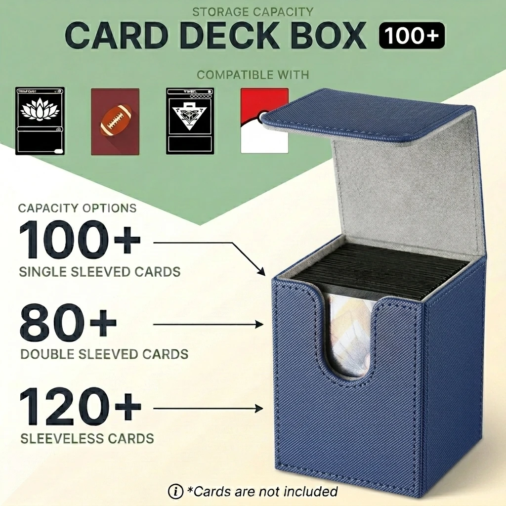 deck box 100 sleeved cards Deck Tome Mini - Commander Book Deck Box