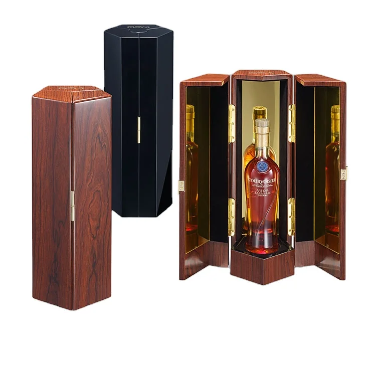 Изготовленный на заказ глянцевый пианино Лаковая деревянная коробка для вина Матовая винная Подарочная