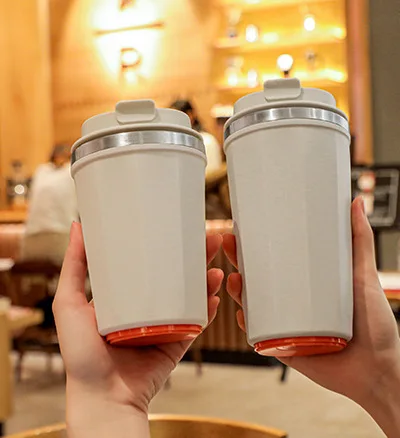 380ml 510ml Anti Fall Coffe Magic Vacuum Thermal Suction Coffee Bottom Cup Mug with Stainless Cup Tumbler for Steel Office