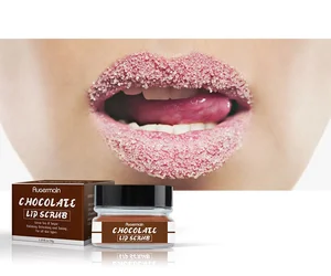 Private Label Chocolate Lips Scrub Custom Logo Beauty Treats Exfoliator Sugar Lip Scrub