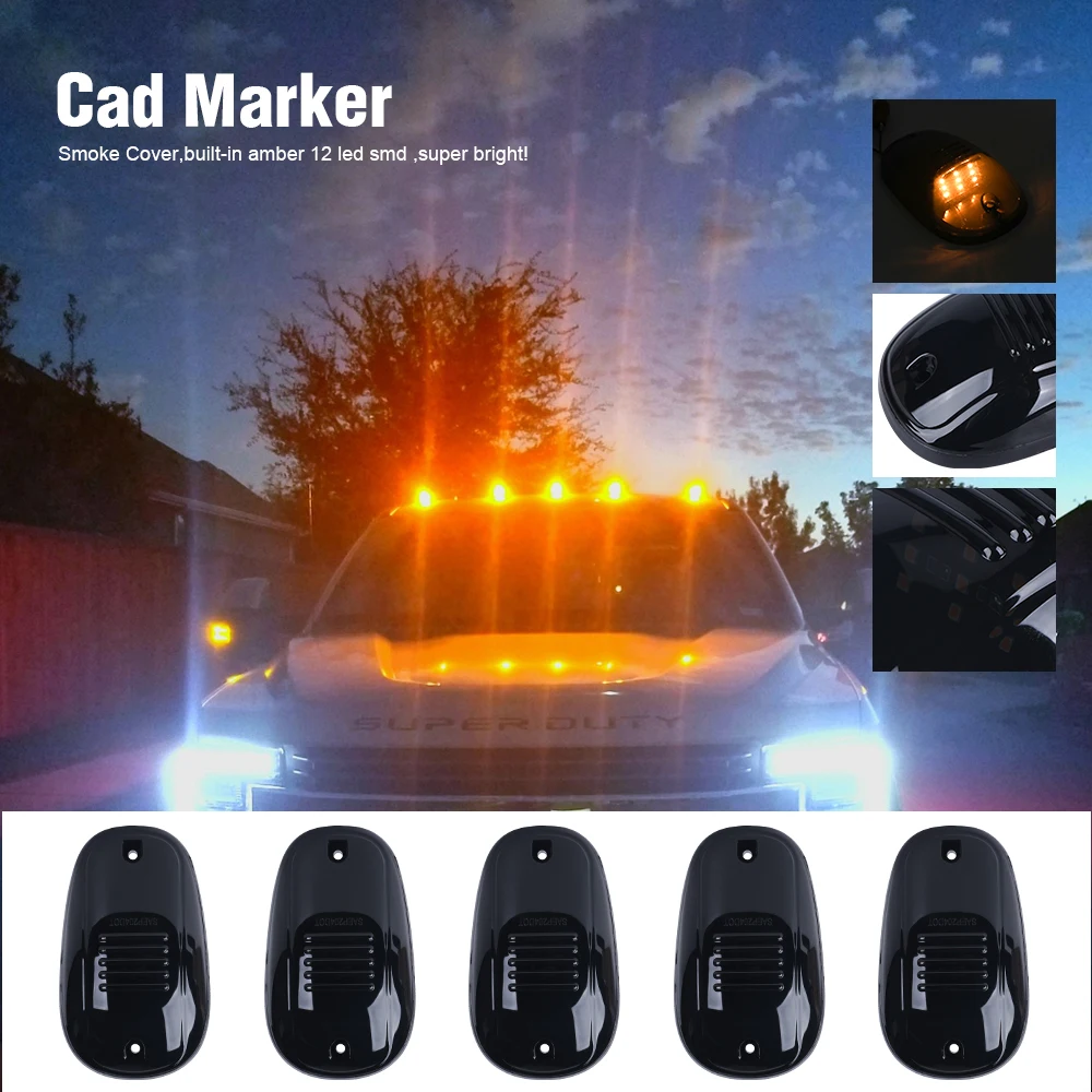 Kit 5 Luci LED Per Tetto Cabina Auto - Luci Marcatori Per Dodge RAM 2003-2019