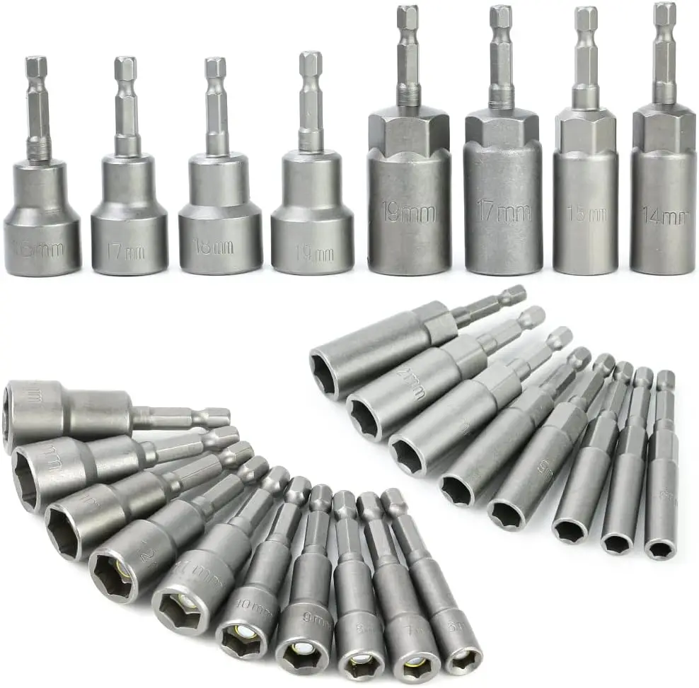 MOYOTEC Top Quality Power Nut Driver Set Magnetic Hex Socket Set Nut…