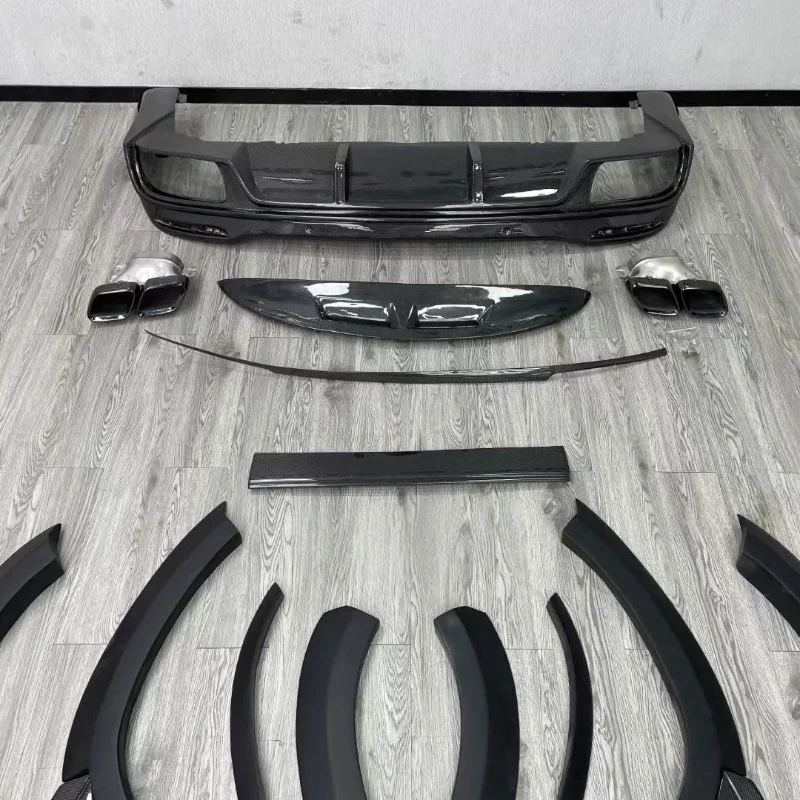 Lábio Frontal e Difusor Traseiro para Mercedes Benz GLE AMG foto 4