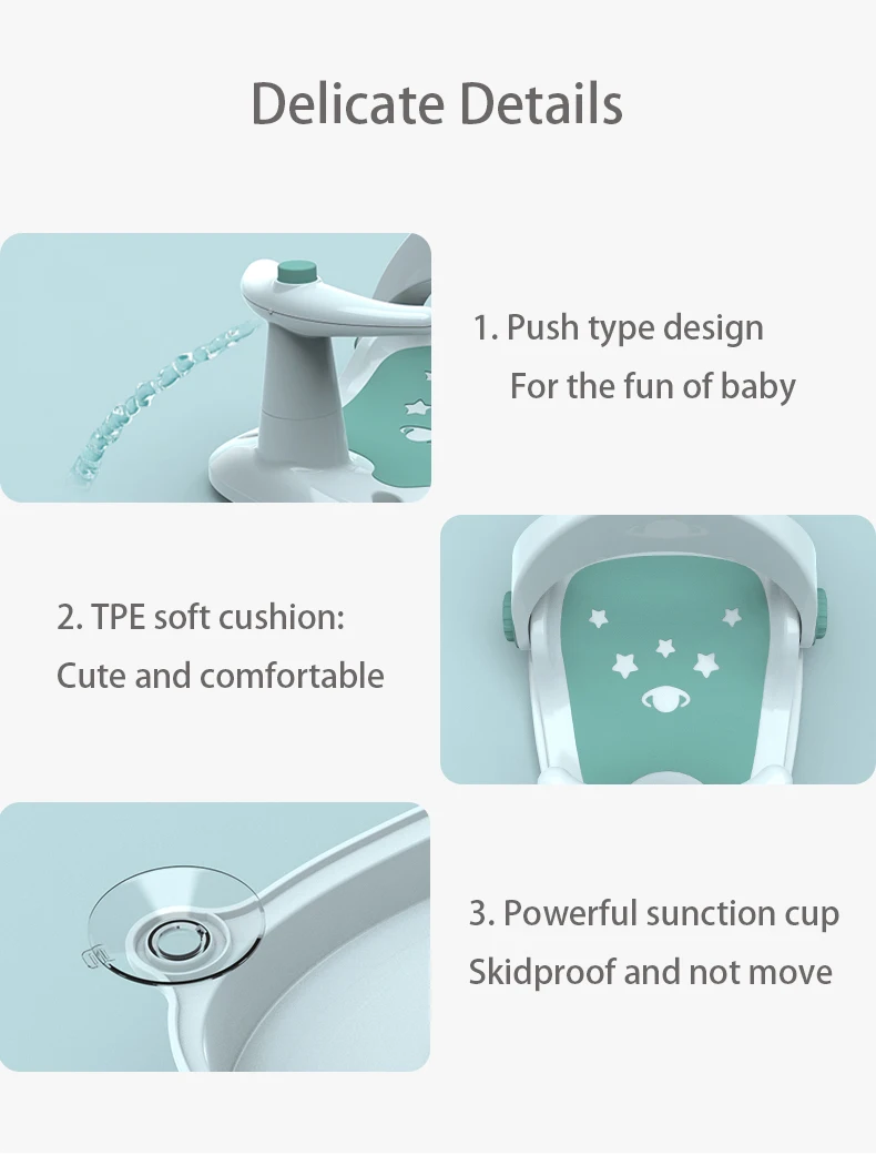 Adjustable Bathtub Baby Bath Seat With Backrest Nonslip Children