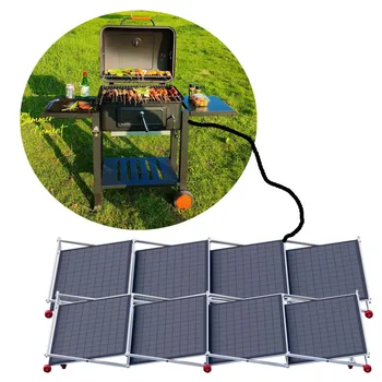 ZXD Fordable Outdoor Picnic BBQ Solar Power Supply 1440w High Quality Monocrystalline Solar Panel for Car Boat RV Travel