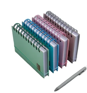 2026 2026 New Design Weekly Daily Planner Colorful Spiral Notebook Planner Custom Printing A5/A6 Spiral Agenda Leather A4 B5