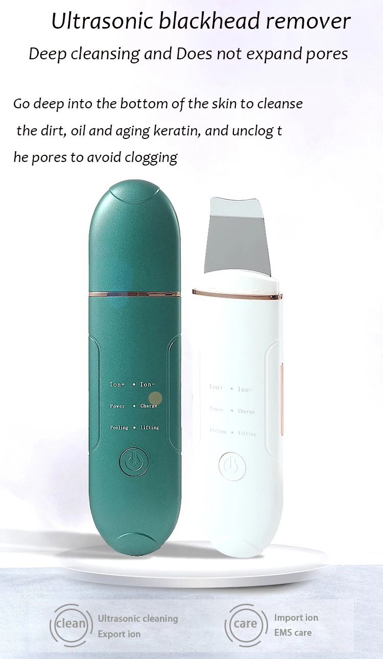 Beauty Personal Care Pore Cleaner Skin Lifting Face Ems Ultrasonic Ion Skin Scrubber