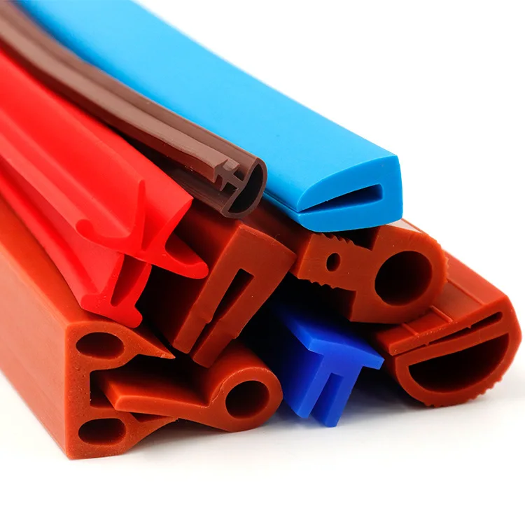 Silicone water stop strips U-shaped E-shaped  high-temperature resistant automotive anti-collision door seam sealing strips