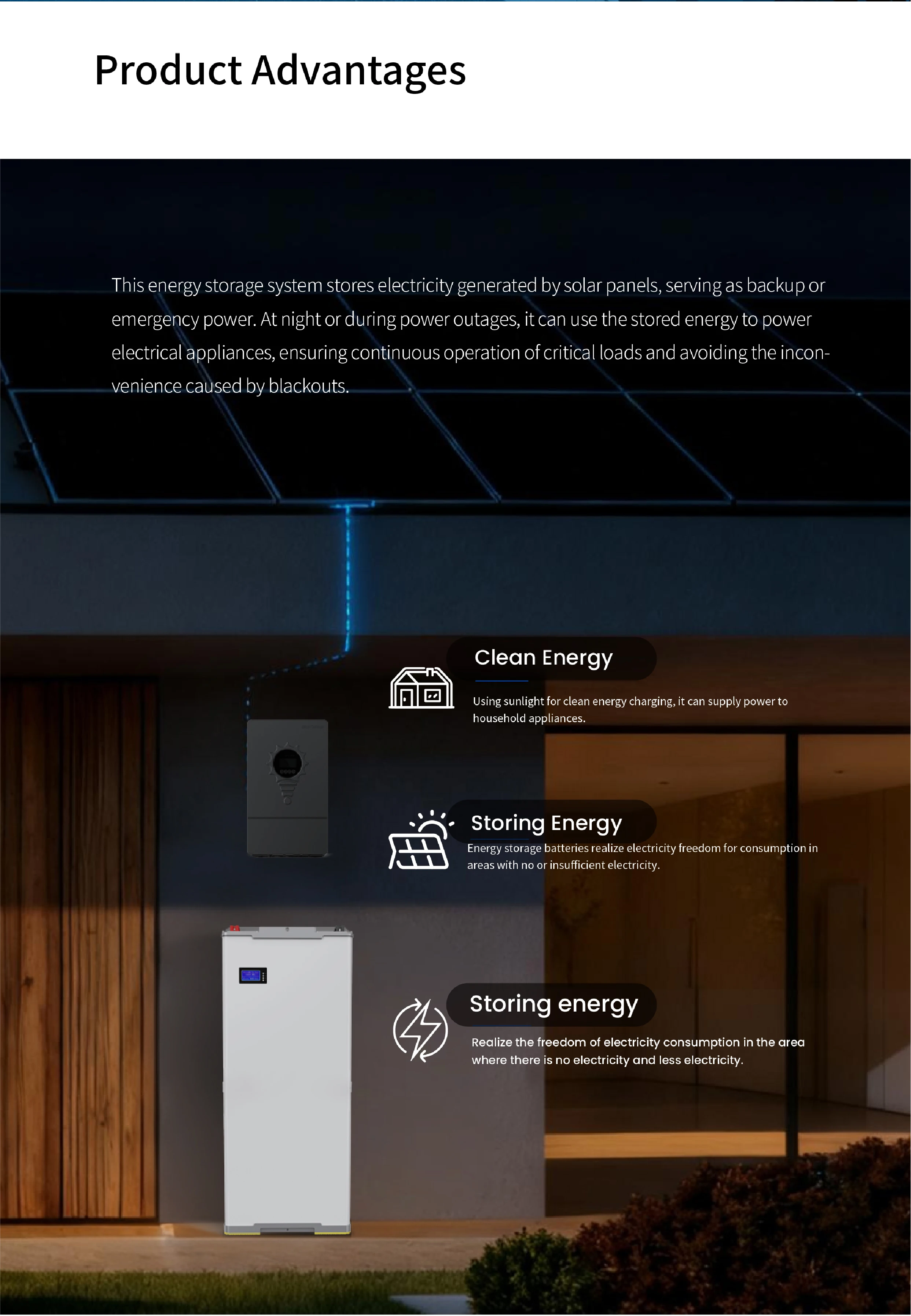 Solar Lithium Battery LiFePO4 6000 Cycles PV Energy Storage System 48V ...