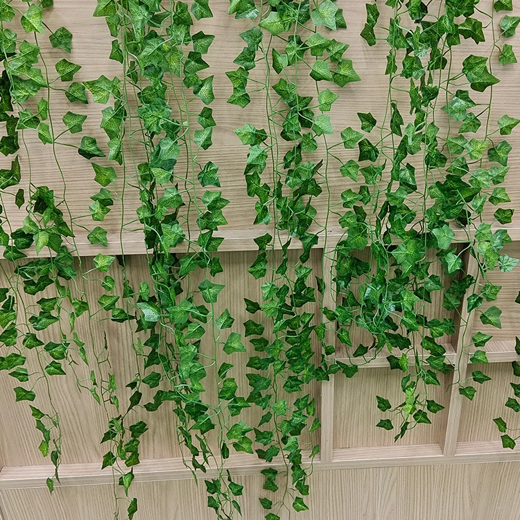 12 Pack 84ft Fake Plastic Ivy Leaves Hanging Plant Artificial Ivy Vines
