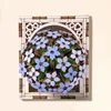 3D wooden magnetic fridge magnet-hydrangea