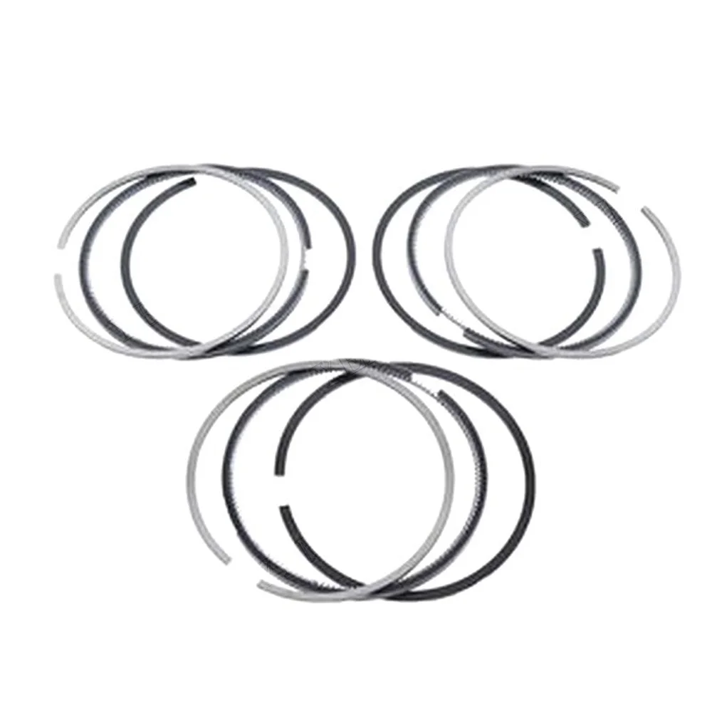 3Pcs Piston Rings 1G460-21050 for Kubota D902 Engine KX41-3 Excavator BX25 Tractor