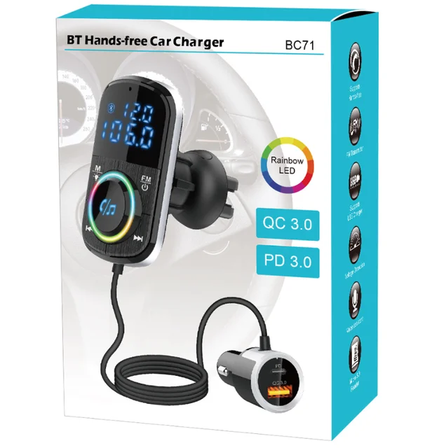 Emetteur FM Bluetooth DINTO® BC71 - Chargeur Voiture - Kit Voiture - Mains  Libres - | bol