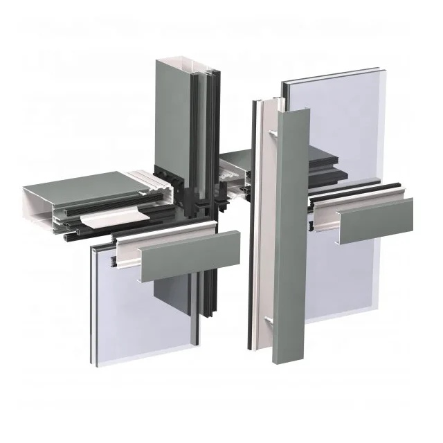 exterior visible frame glass facade system aluminum frame - buy