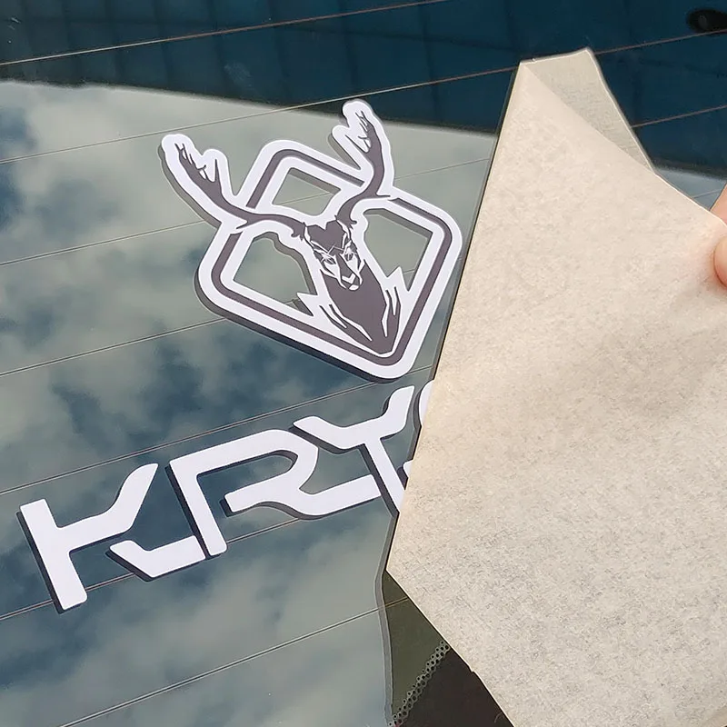 Outdoor Use Custom Weatherproof Die Cut Logo Window Sticker Lettering