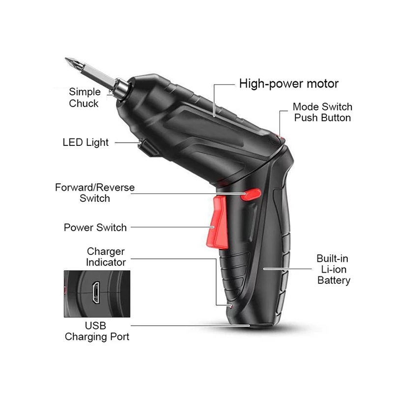 Charger for Black and Decker cordless screwdriver
