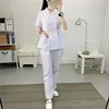 White short-sleeved suit