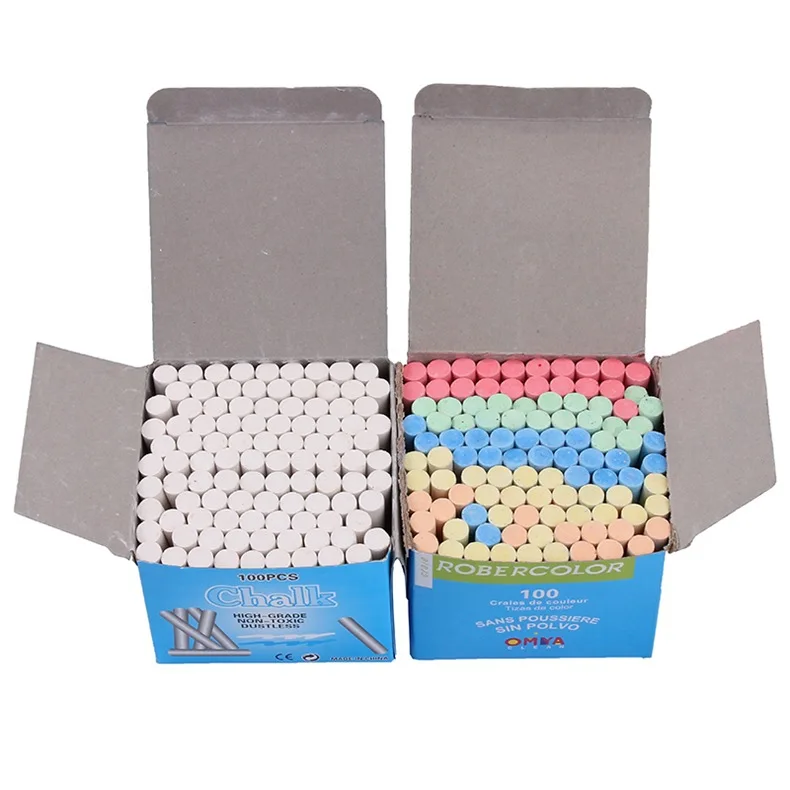 Fine Quality Dustless Chalk Colorful for School and Office Stationery Supplies