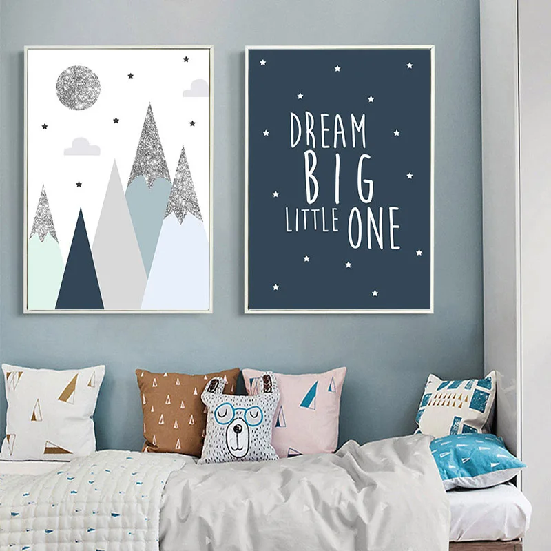 Affiche En Toile Avec Citations Pour Pepiniere Et Bebe Peinture Artistique Murale Dessin Anime De Montagne Tableau Nordique Decoration De Chambre D Enfants Pour Garcons Buy Dessin Anime Enfant Affiche Toile Encadree Mur Art Toile D Art De Mur