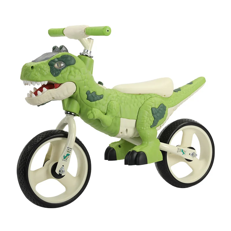 NMM Tricycle Dinausore, Tricycle Enfant avec klaxon en Forme de